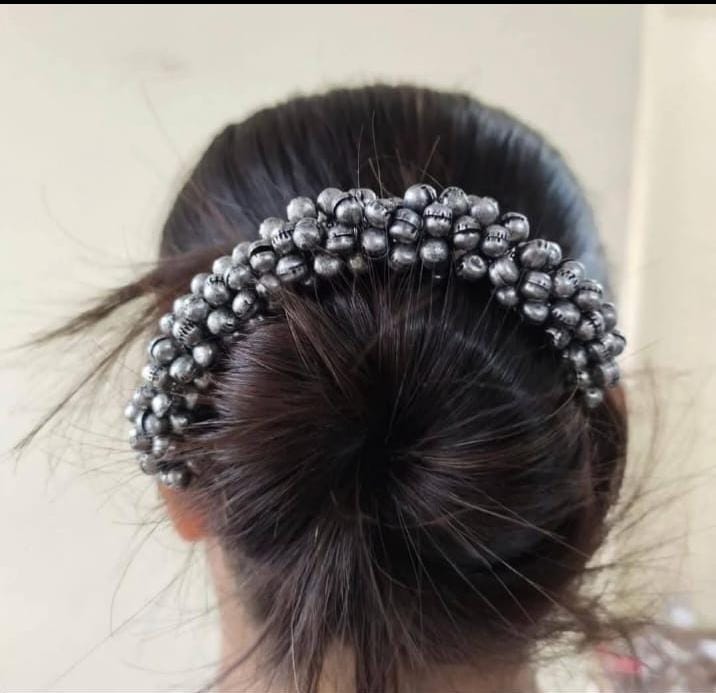 Beautiful Pearl Beaded Hair Bun Accessory for Women
