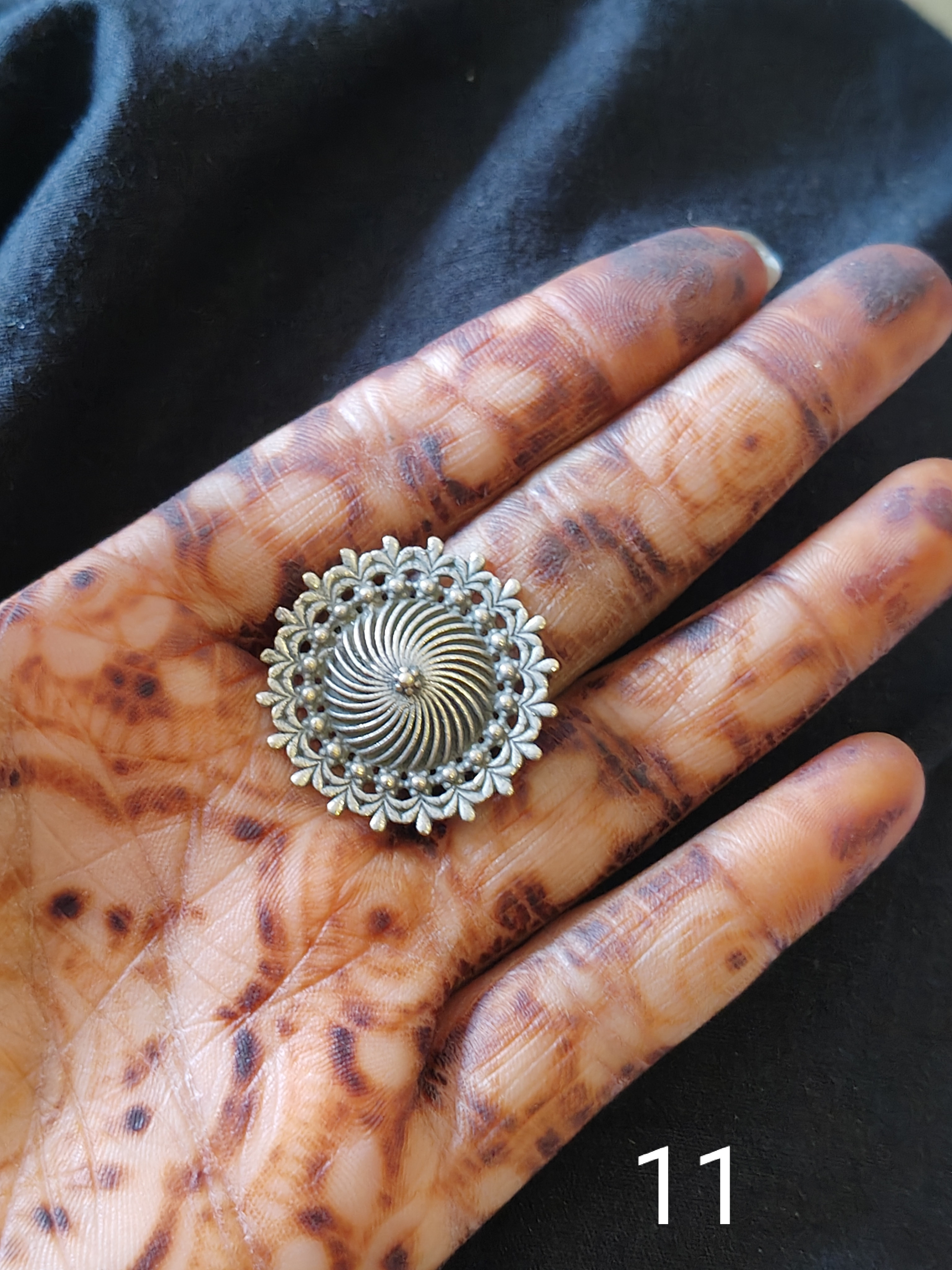Silver lookalike ring